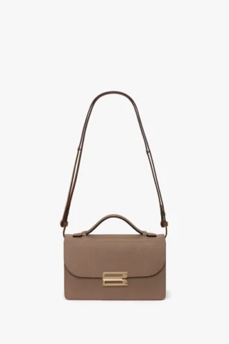 Dorian bag small in dove grey leather
