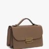 Dorian bag small in dove grey leather