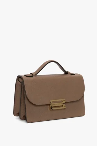 Dorian bag small in dove grey leather