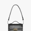 Dorian bag small in embossed black leather