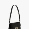 Dorian bag small in embossed black leather