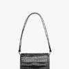 Dorian bag small in embossed black leather