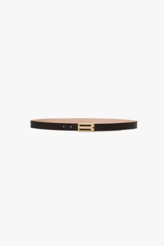 Dorian belt in black leather