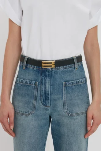 Dorian belt in black leather