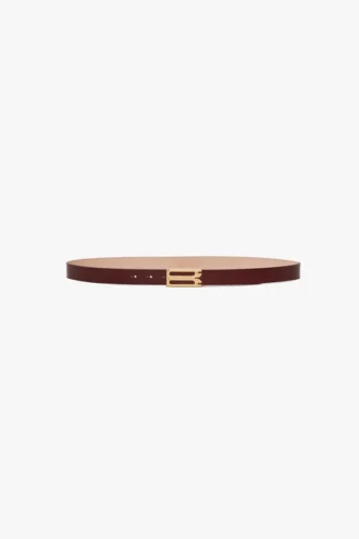 Dorian belt in burgundy leather