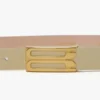 Dorian belt in ivory grained leather