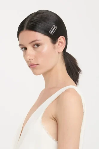 Dorian hair clip in silver