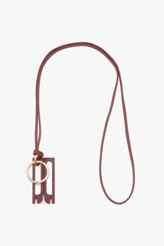 Dorian keyring in brick red