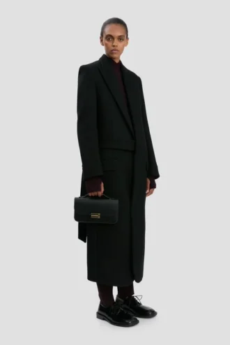 Dorian pochette in black leather