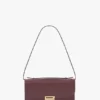 Dorian pochette in burgundy leather