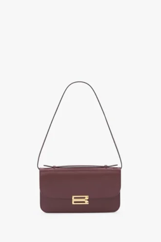 Dorian pochette in burgundy leather