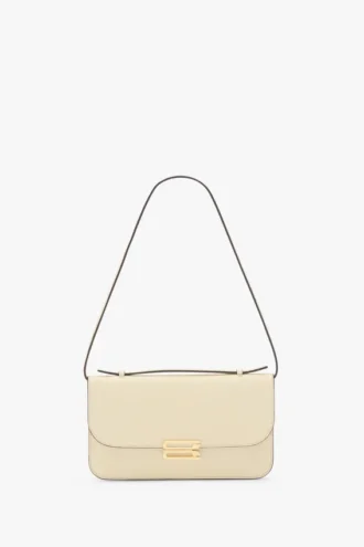 Dorian pochette in ivory leather