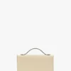 Dorian pochette in ivory leather