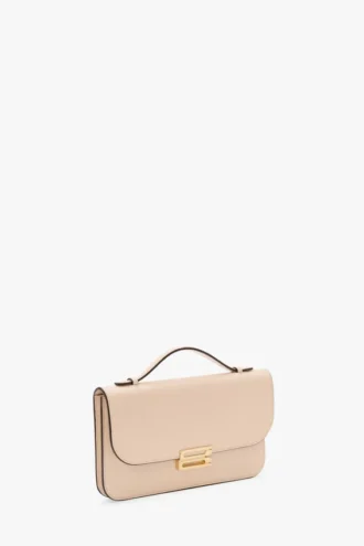 Dorian pochette in pale rose leather