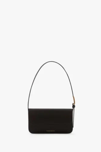 Dorian pocket bag in black satin
