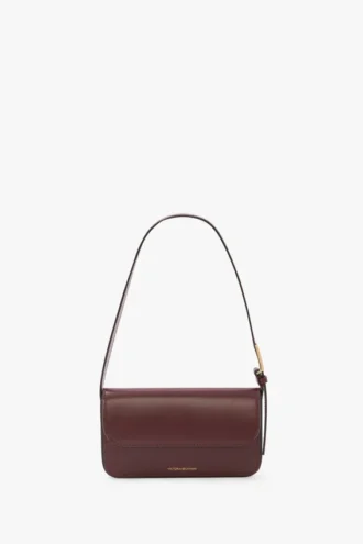 Dorian pocket bag in burgundy leather