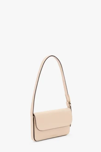 Dorian pocket bag in pale rose leather