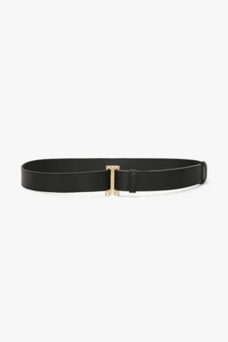 Dorian tuxedo belt in black soft leather