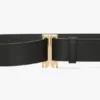 Dorian tuxedo belt in black soft leather