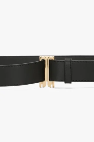 Dorian tuxedo belt in black soft leather