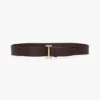 Dorian tuxedo belt in burgundy soft leather