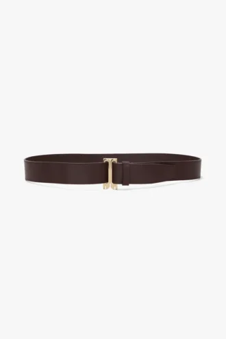 Dorian tuxedo belt in burgundy soft leather