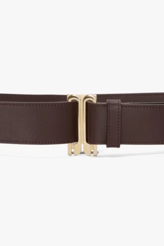 Dorian tuxedo belt in burgundy soft leather