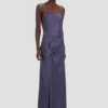 Draped cami gown in eclipse