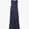 Draped cami gown in eclipse