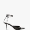 Eliza stiletto sandal 75 in black leather