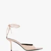 Eliza stiletto sandal 75 in pale rose leather