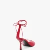 Eliza stiletto sandal 75 in red leather