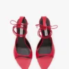 Eliza stiletto sandal 75 in red leather