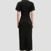 Eve midi dress in black