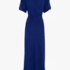 Eve midi dress in bright indigo