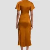 Eve midi dress in bronze