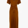 Eve midi dress in bronze