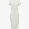 Fitted t-shirt dress in ivory