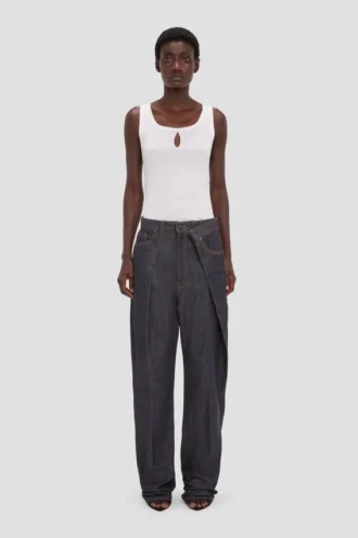 Fold detail jean in indigo