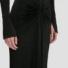 Frances midi dress in black