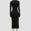 Frances midi dress in black
