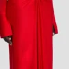 Frances midi dress in cardinal red