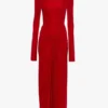 Frances midi dress in cardinal red
