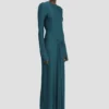 Frances midi dress in dark teal