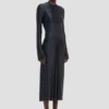 Frances midi dress in navy