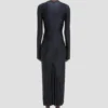 Frances midi dress in navy