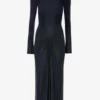 Frances midi dress in navy