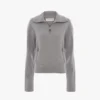 Half-zip milano jumper in grey marl