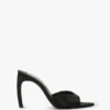 Harlow mule 100 in black satin