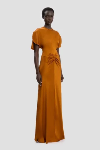 Isabella gown in bronze